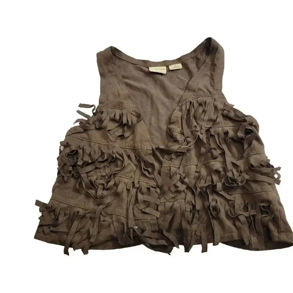 Mudd fringe western vest 5T